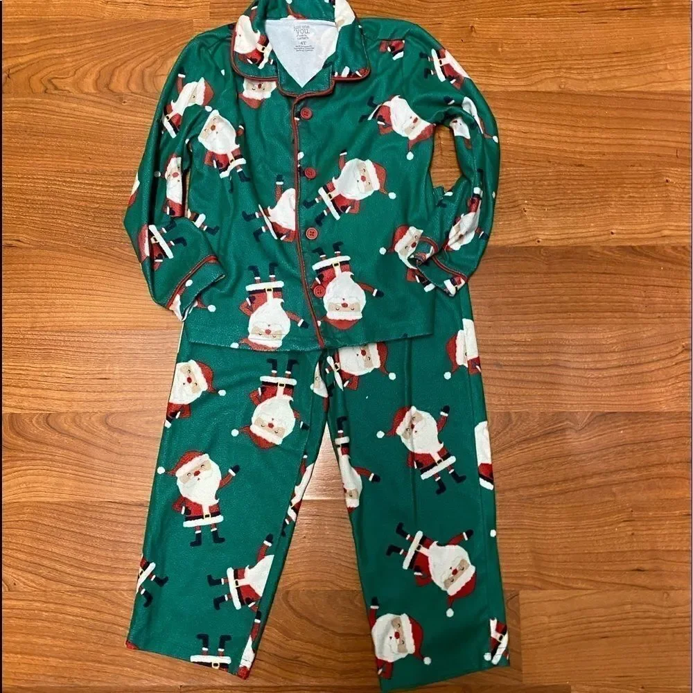 Carter’s Christmas Santa two-piece flannel pajamas